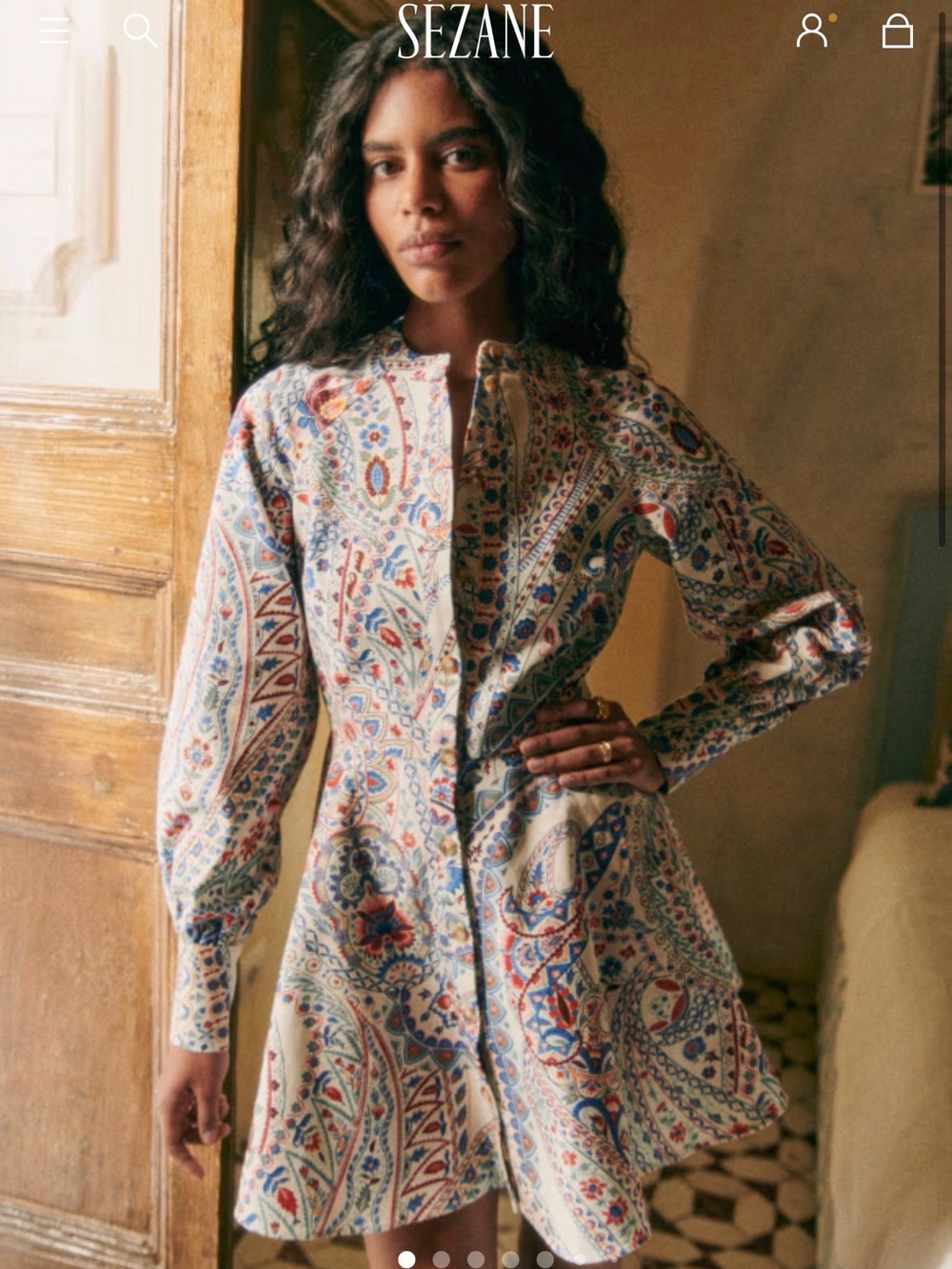 Sezane Caprice Dress: Milo Print